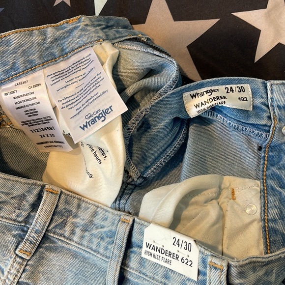 NWT Women's Wrangler Honolua Wanderer 622 High Rise Flare Jeans Size 24X30 - Picture 10 of 10